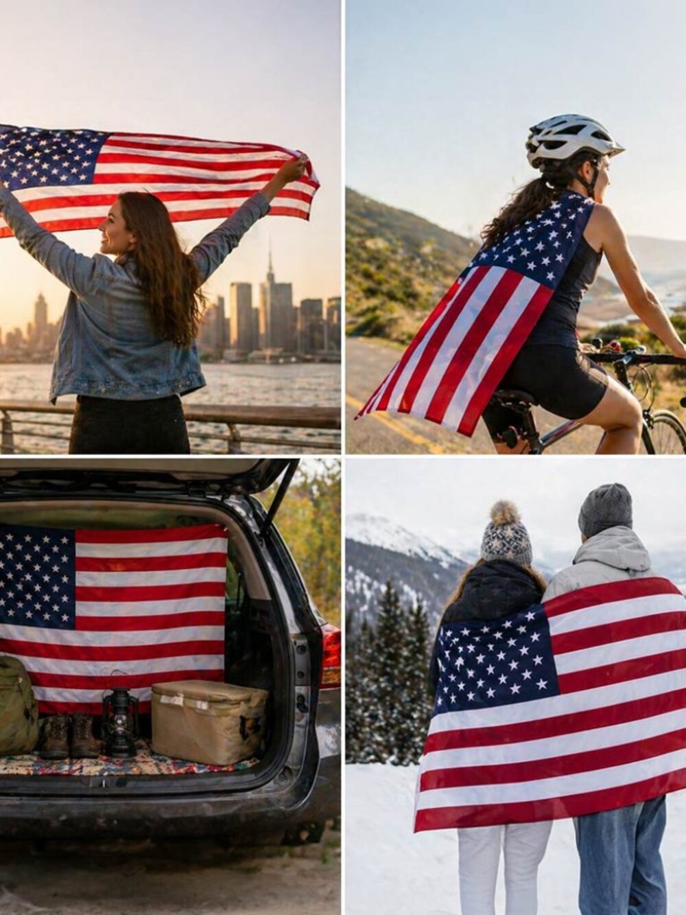 Large Classic American USA Flag Banner